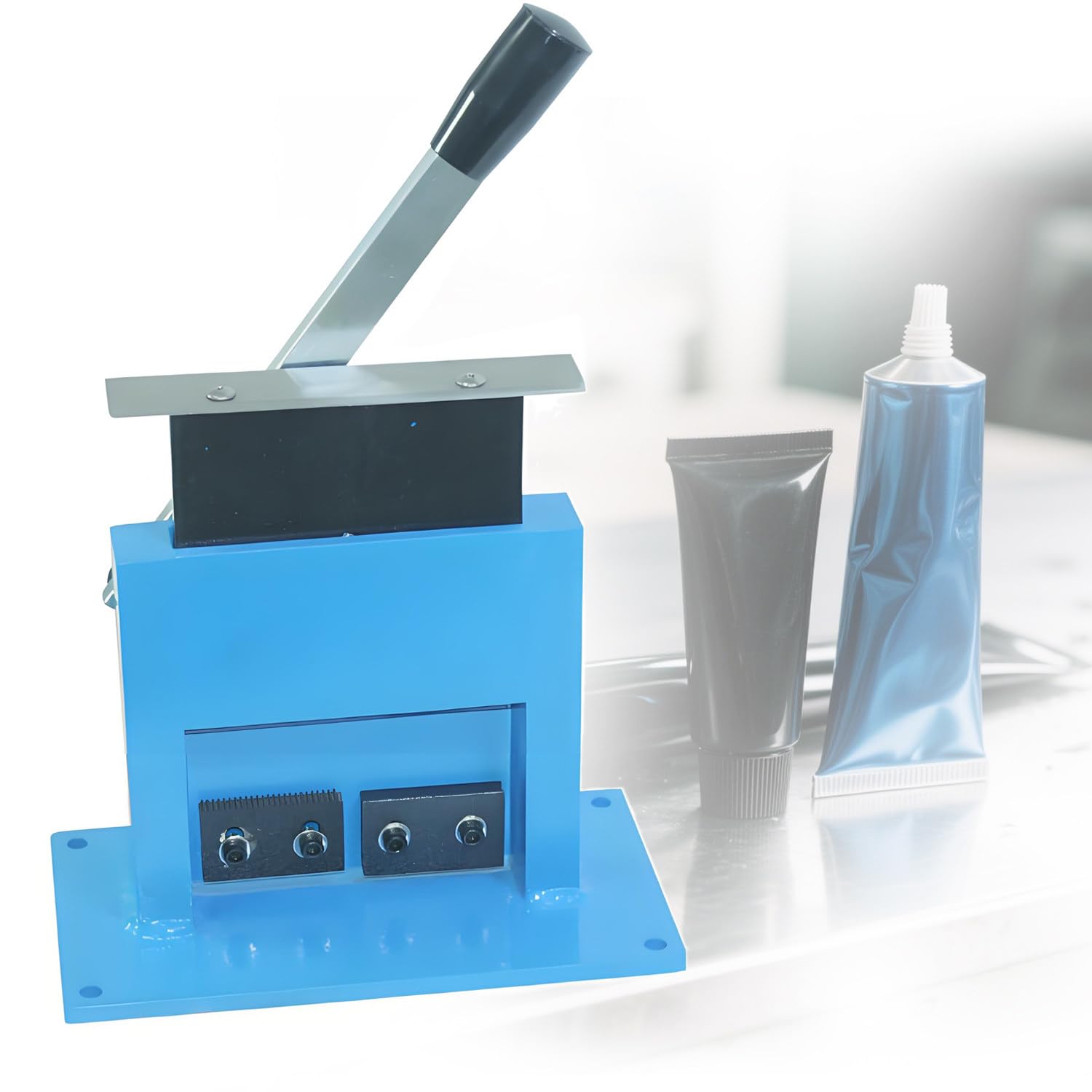 Sellador manual portátil de extremo de manguera, no necesita electricidad, máquina de sellado de cola tipo prensa, diseño compacto para estudios cosméticos y talleres domésticos, sellador de tubos de