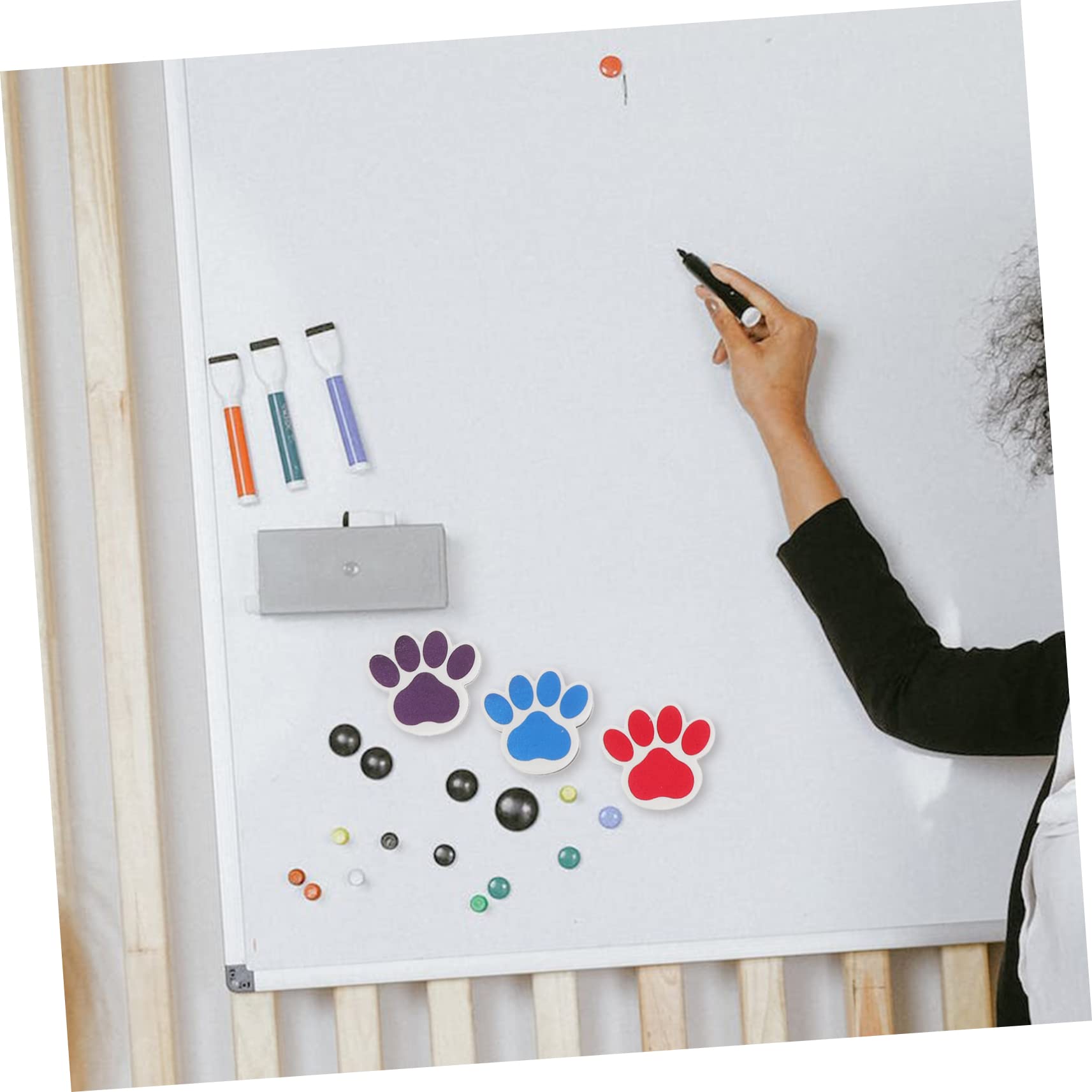 SAFIGLE Magnetic Whiteboard Erasers Pack of 10 Dry Erase Erasers for Classroom School Office Home Reusable Felt Board Cleaner 2.17X1.97X0.79 Inches - Image 2