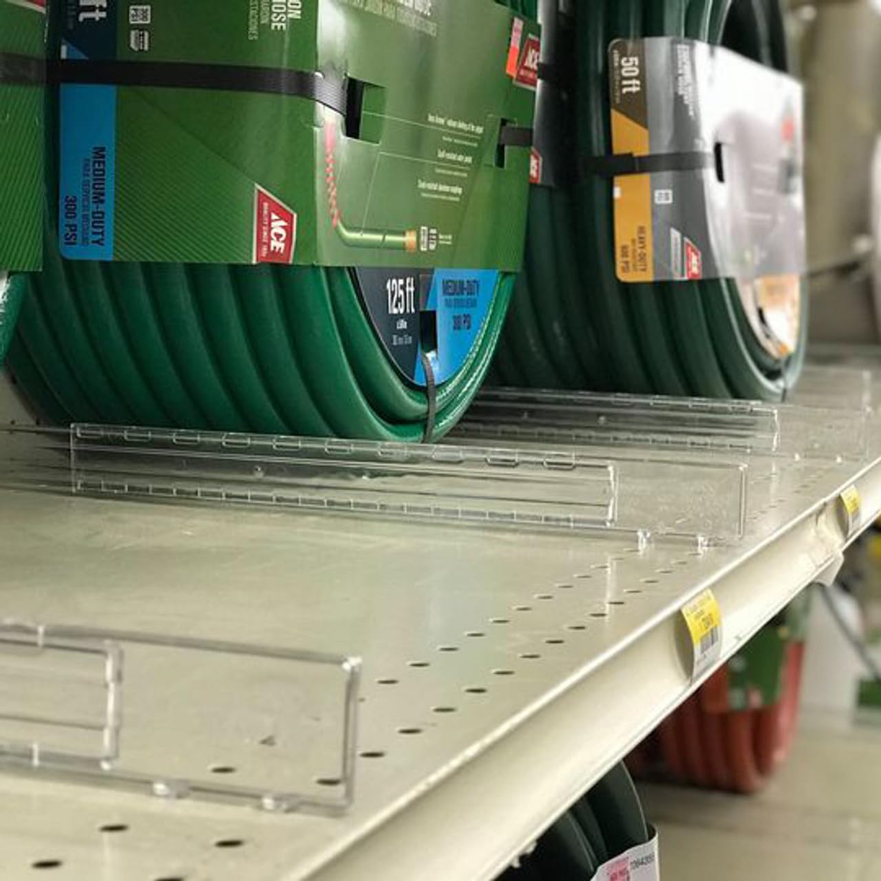 DGS Retail Gondola Shelf Management Telescoping Clear Plastic Divider for 14