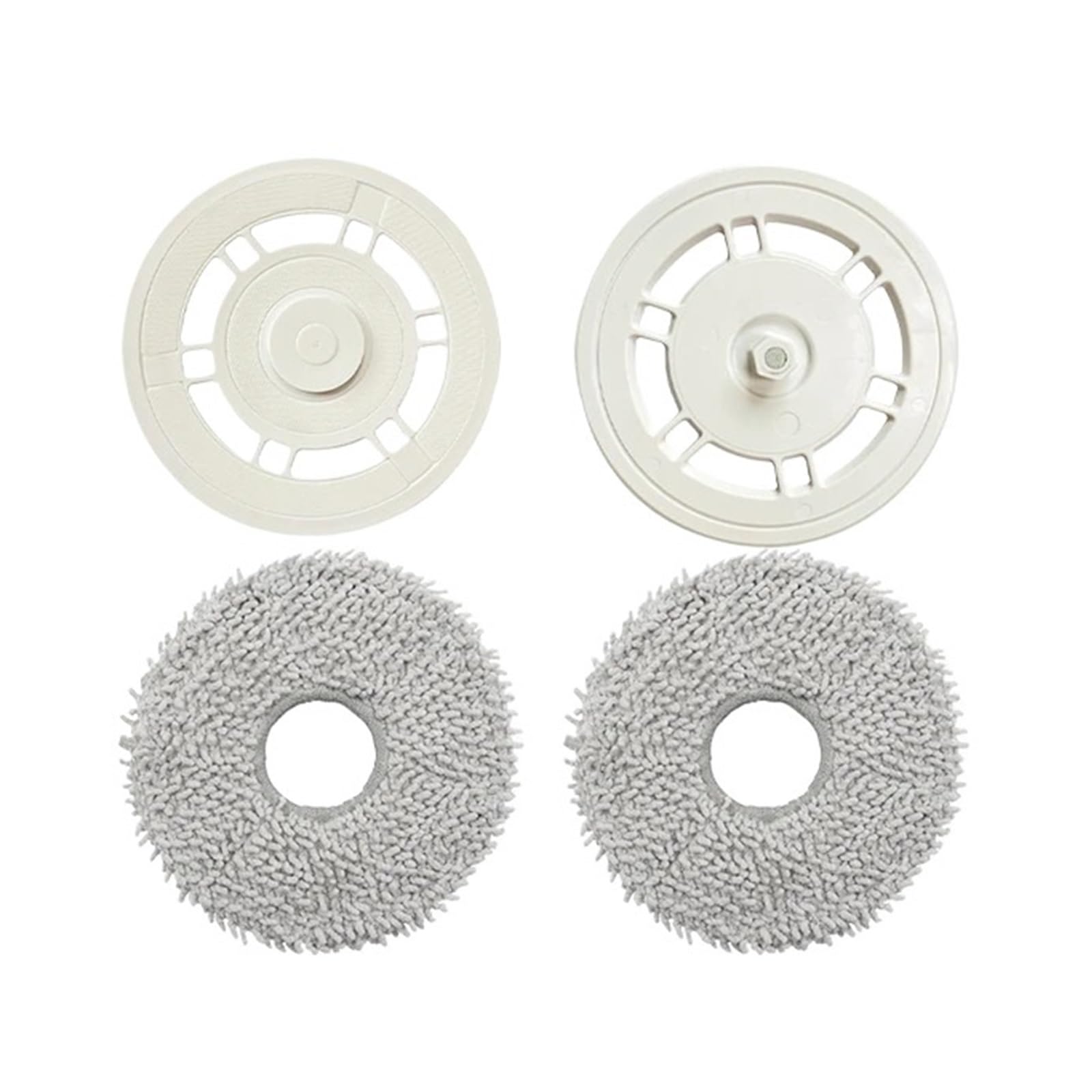 UKDNAEUF Compatible for Ecovacs T30 Pro / T30 Pro Omni / M12 Pro+. Sweeping Robot Disc Mop Bracket, Mop Cloth Replacement Accessories(4PCs)