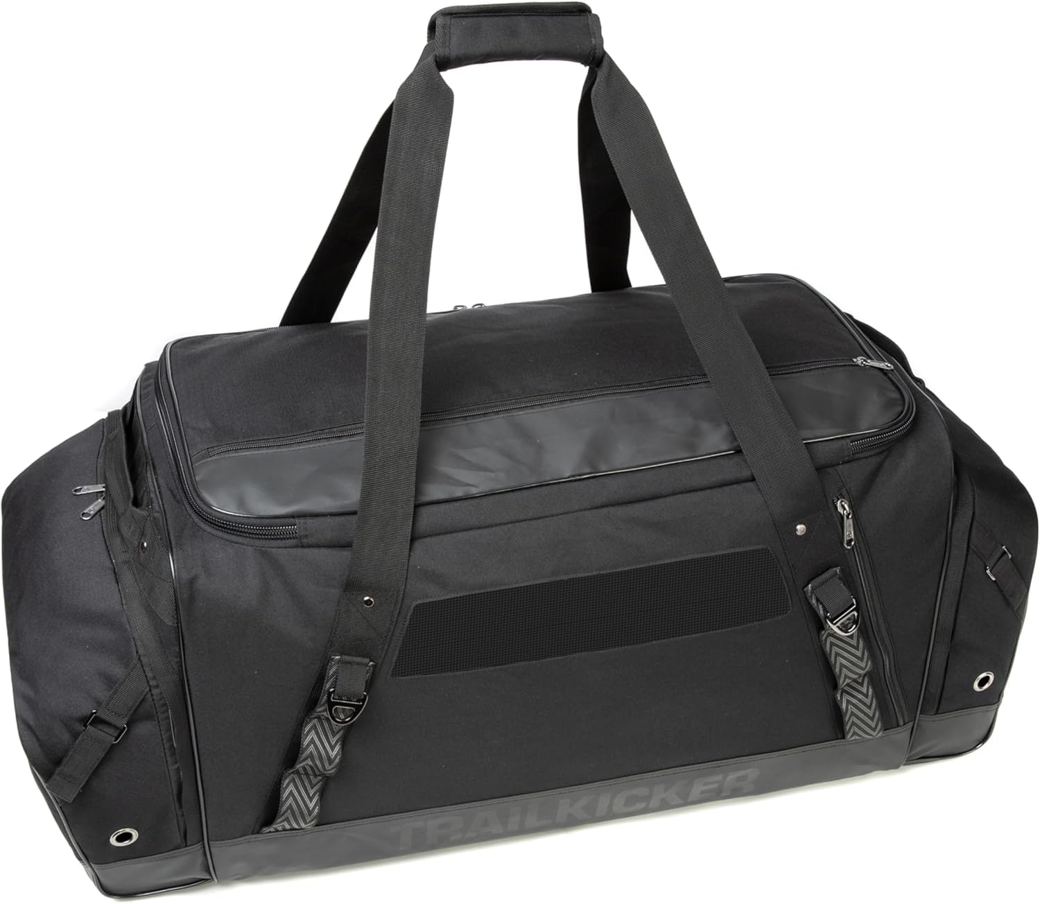 TRAILKICKER Hockeytasche, extra großer Hockey-Rucksack, für alle Hockey- oder Feldhockey-Ausrüstung, zwei Schlägerhalter und separates Stollenfach, Schwarz
