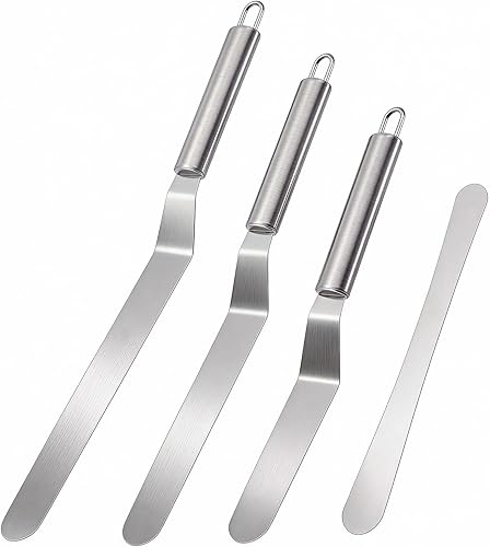 Set de espátulas de acero inoxidable (3 tamaños)