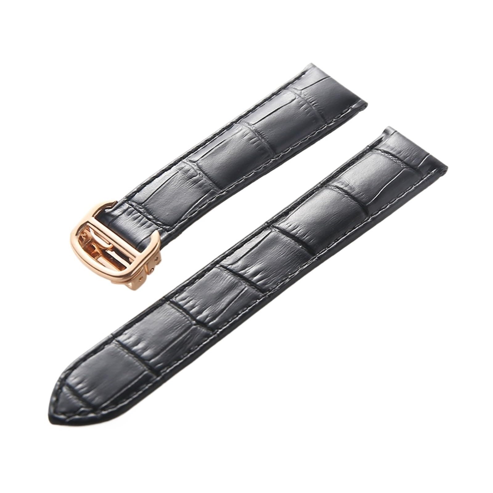 INEOUT Reemplazo De Piel De Vaca Con Capa De Cabeza De Correa De Cuero Compatible Con Correa De Reloj De Globo Azul Cartier Accesorios De Pulsera For Hombres Y Mujeres