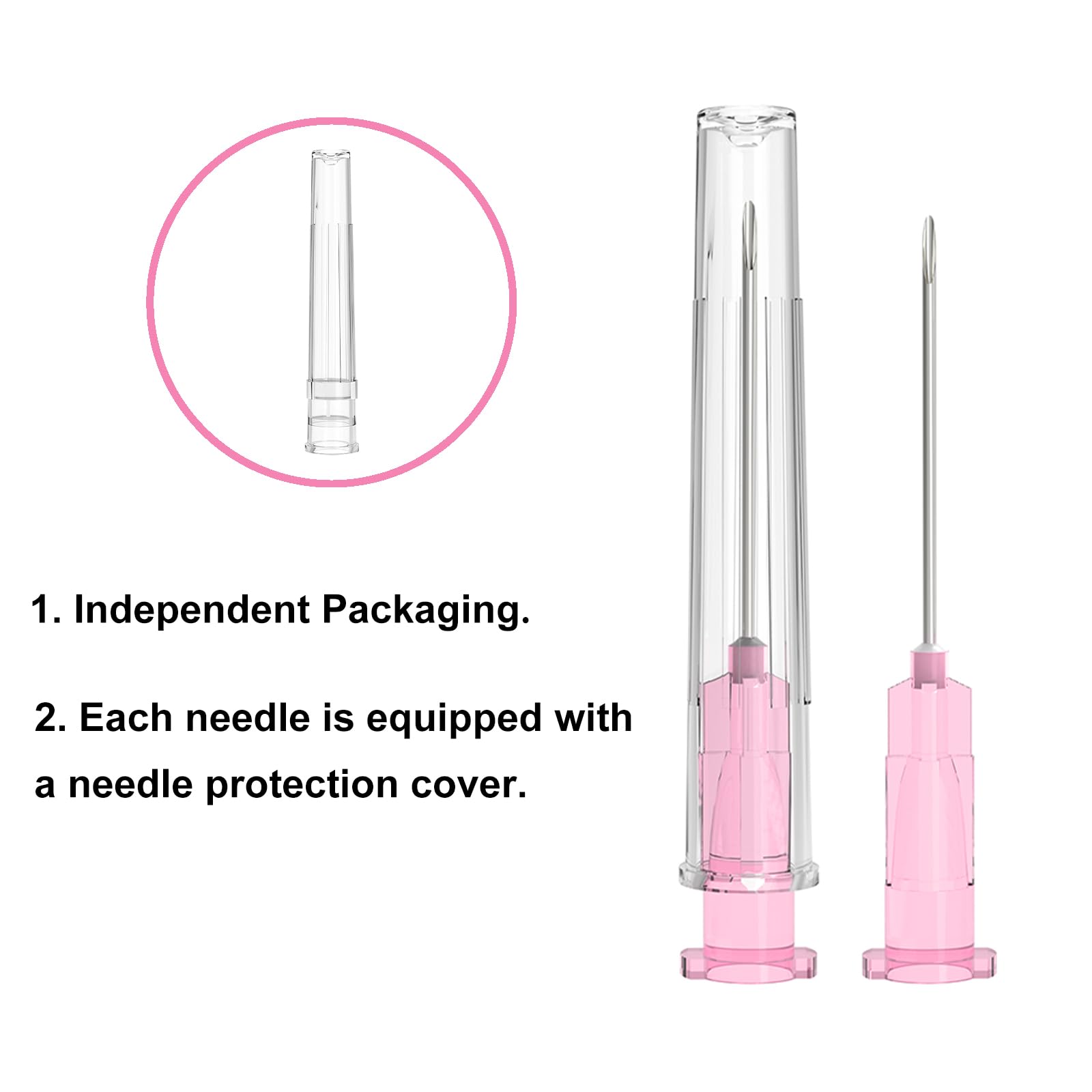 29 Gauge 1/2-Inch Needle, Individually Wrapped, 100 PCS Luer Lock Needles Industrial Dispensing Accessories, Disposable Industrial Accessories — Amazon image 4