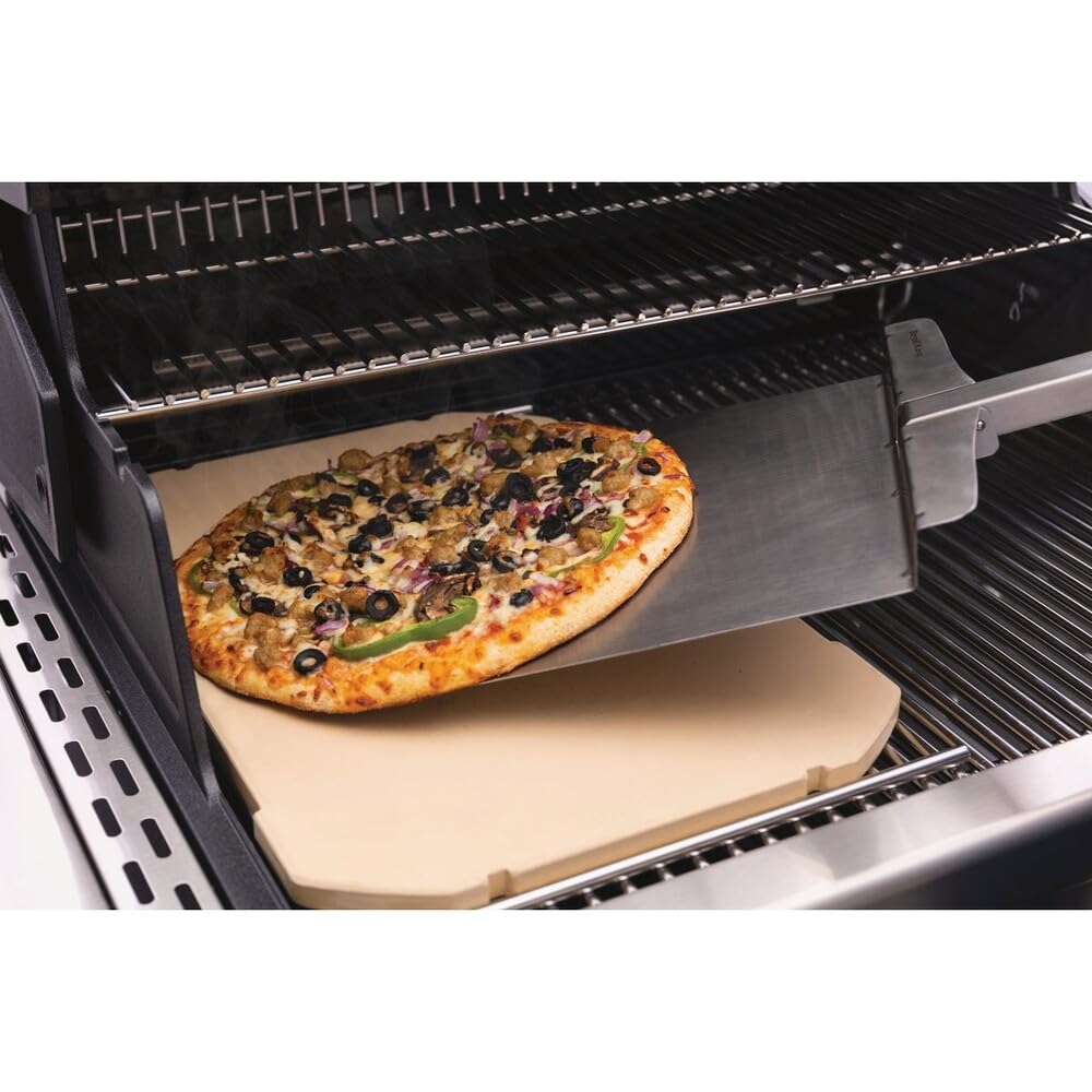 Broil King, 69842, Pizzastein Rechteckig, Schwarz