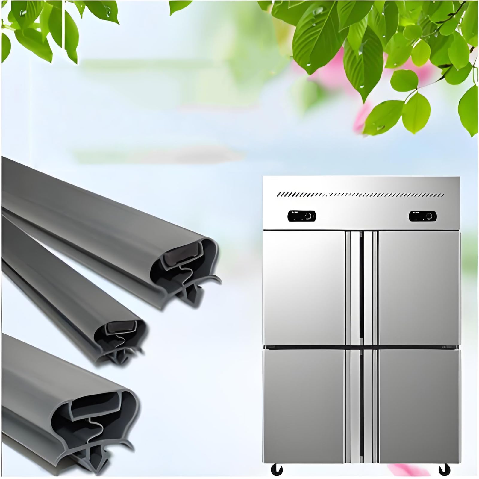 Hmbest One Color Universal Refrigerator Door Seal, Universal Custom Size Suitable For All Kinds Of Commercial Refrigerators, Hotels, Restaurants, Shops And Supermarkets