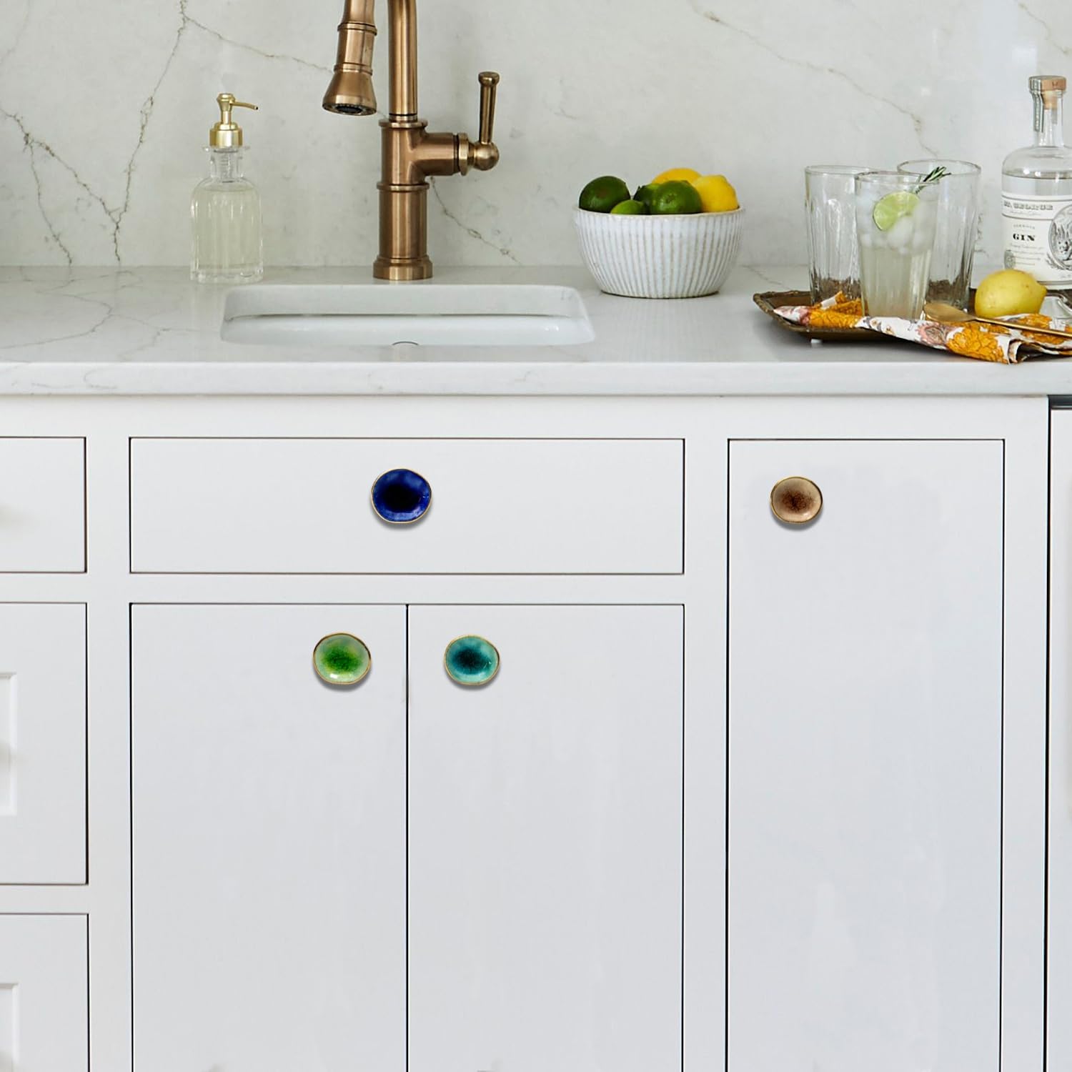 4 Set Bird Shape Ceramic Knobs Diy Door Drawer Cabinet Pull Handle Furniture Accessories - View #6