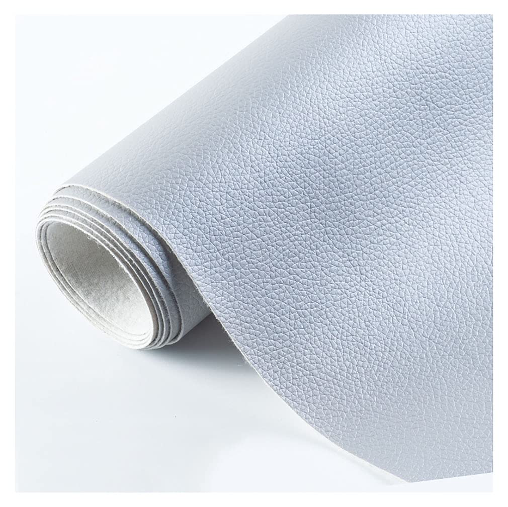 Tissu en simili cuir effet cuir argenté texturé pour grands travaux