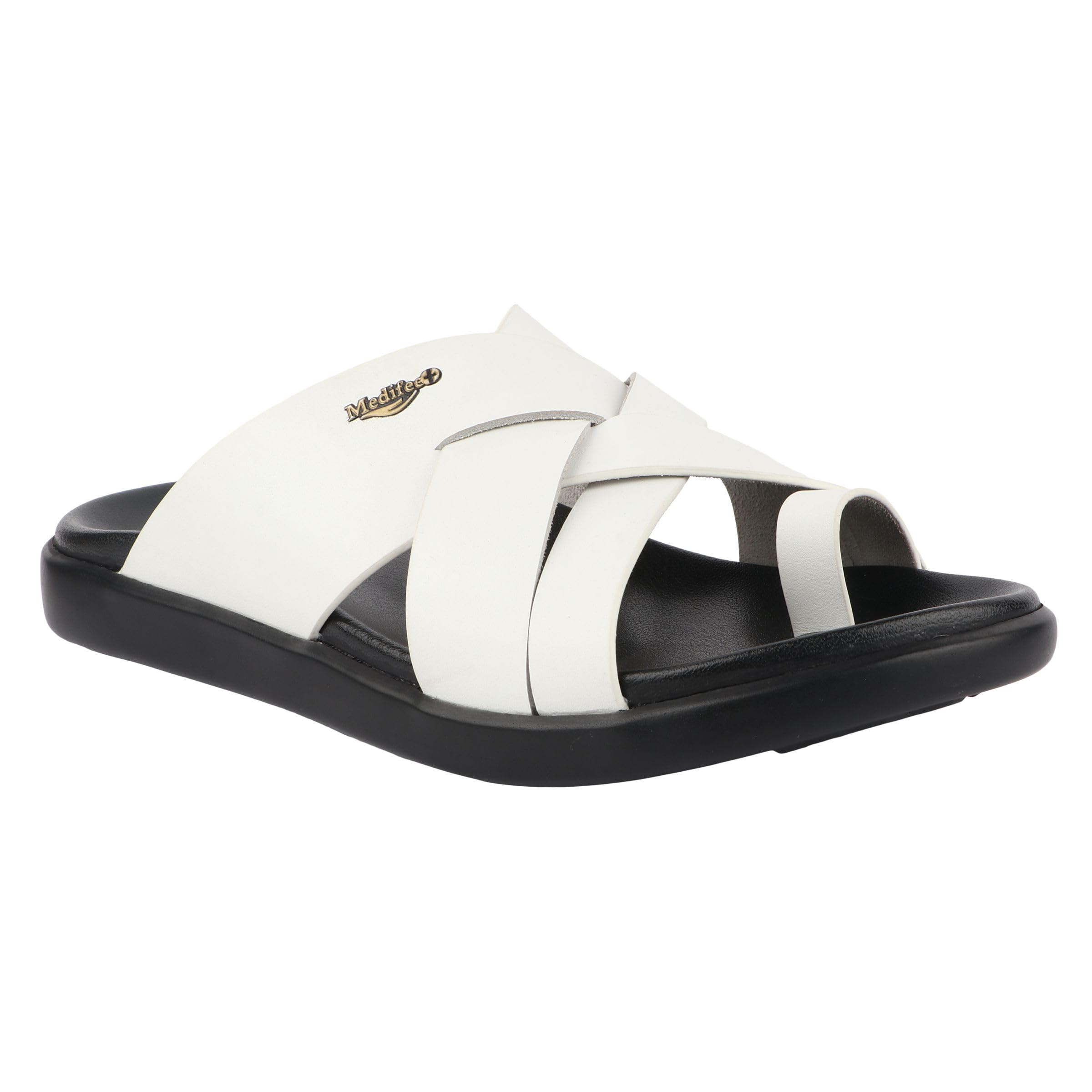 medifeet Leather Slippers for Men (Classic)(Extra Comfortable with Arch Support)-picture-36