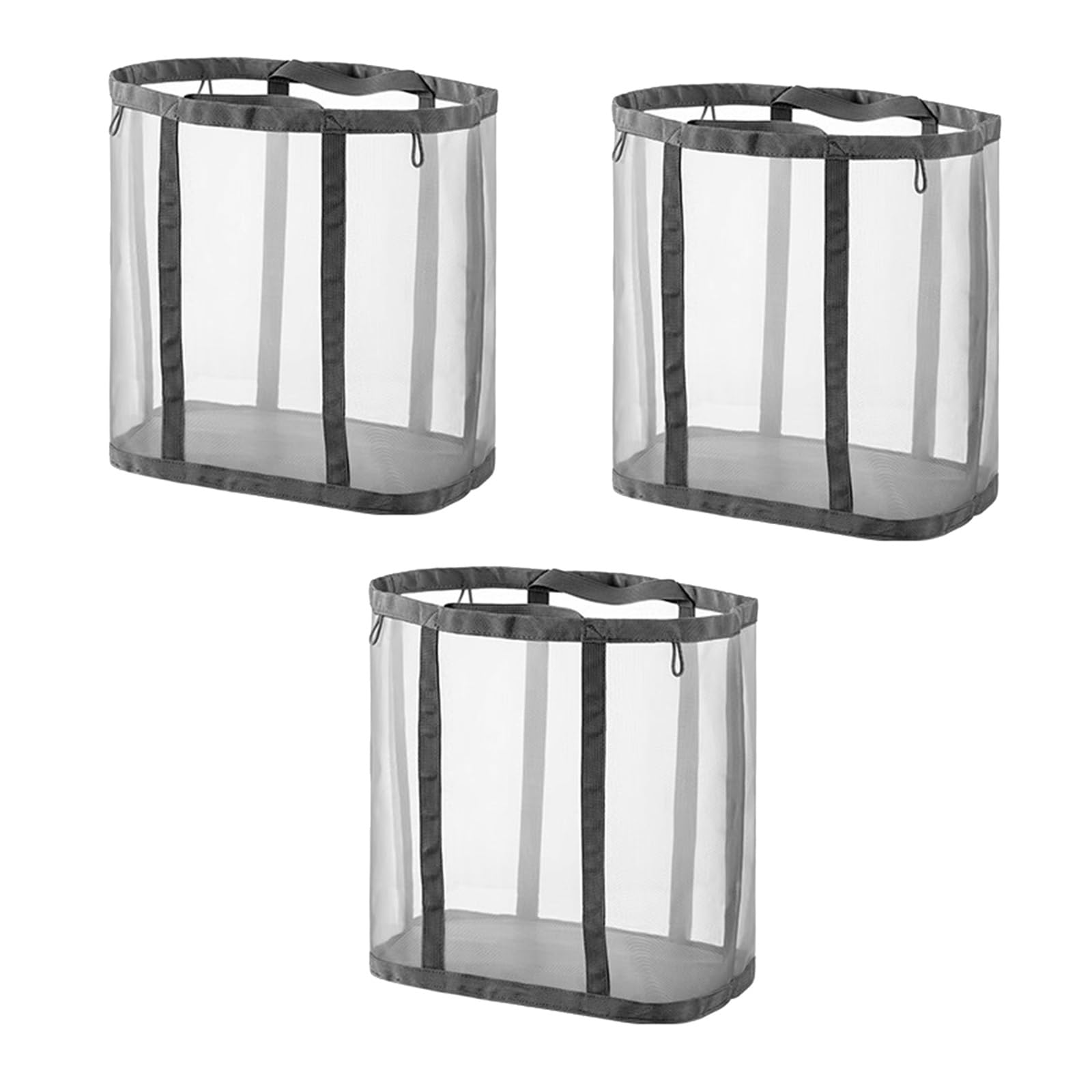 Folding dirty laundry basket, Breathable Foldable Washable Multifunctional Laundry Basket 1/2/3/4Pcs(3Pcs)