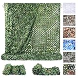 Sposuit Camo Netting - Camouflage Mesh Net, Military Camo Net for Hunting Bulk Roll, Camouflage Tarp Sunshade for Party Decorations, Sunshade, Camping Ghillie Netting