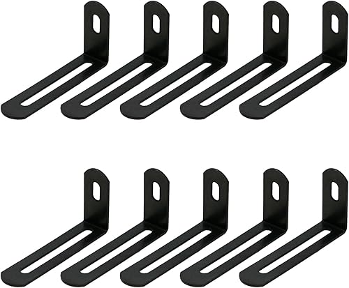 KUMGROT Soporte de estante de acero inoxidable, soporte ajustable en L, soporte de esquina de 90 grados, con ranura resistente, 2.480 x 1.280 x