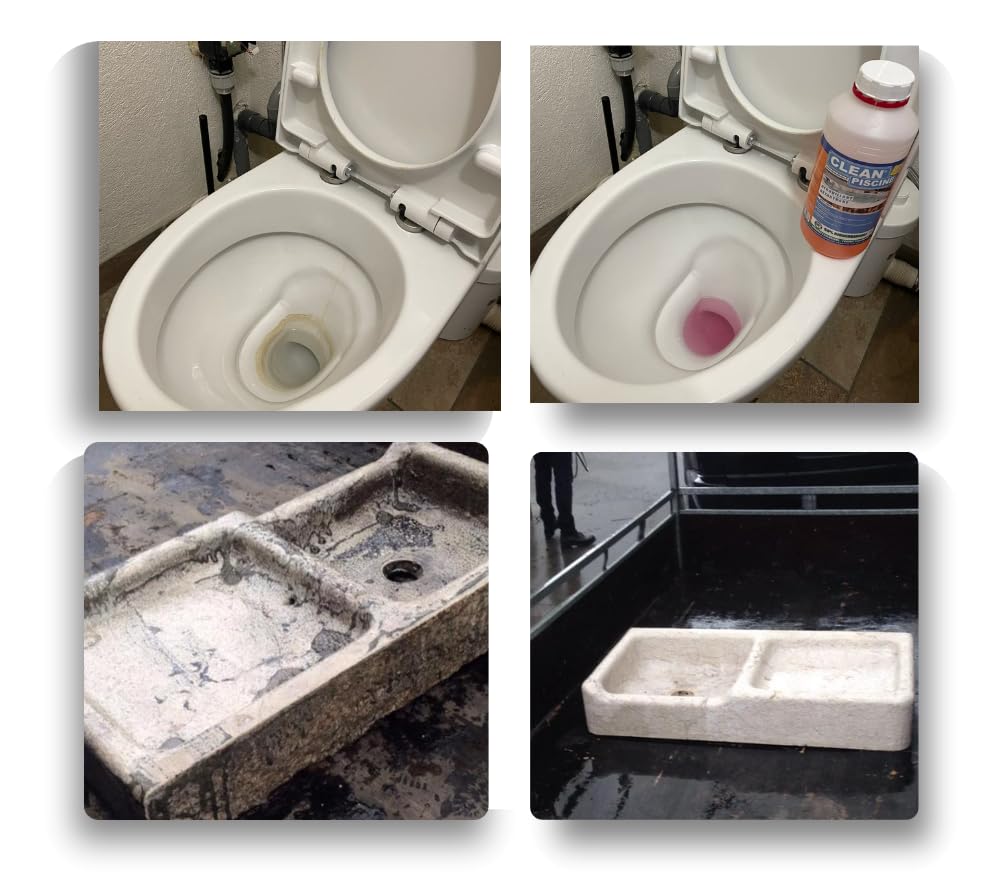 SPÉCIAL DÉROUILLANT/DETARTRANT 5L - Dérouille, détartre, déjaunis Tous Les Supports de Votre Piscine. Supprime la Rouille sur Pierres, margelles ou INOX. Supprime Le calcaire