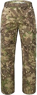 LOOGU Camo Hunting Pants for Men Water-Resistant Quiet & Matte Turkey Hunting Camo Pants for Men with 6 Pockets