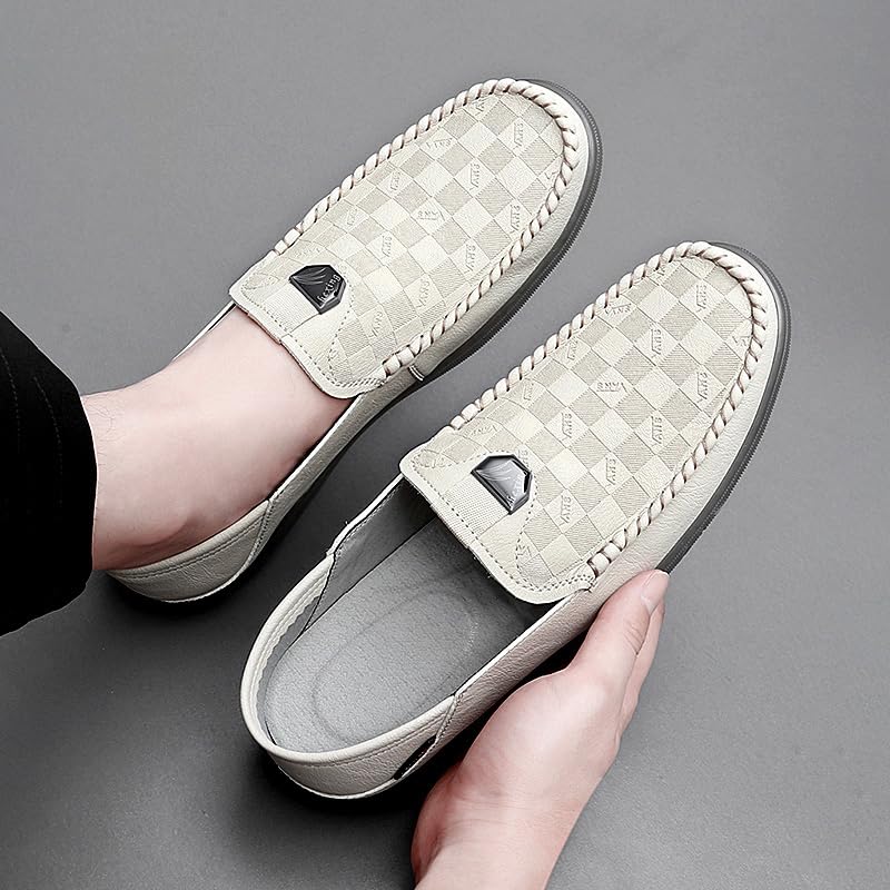 Premium Genuine Leather Men's Casual Shoes Slip on Mens Driving Penny Loafers for Men Lightweight Breathable4
