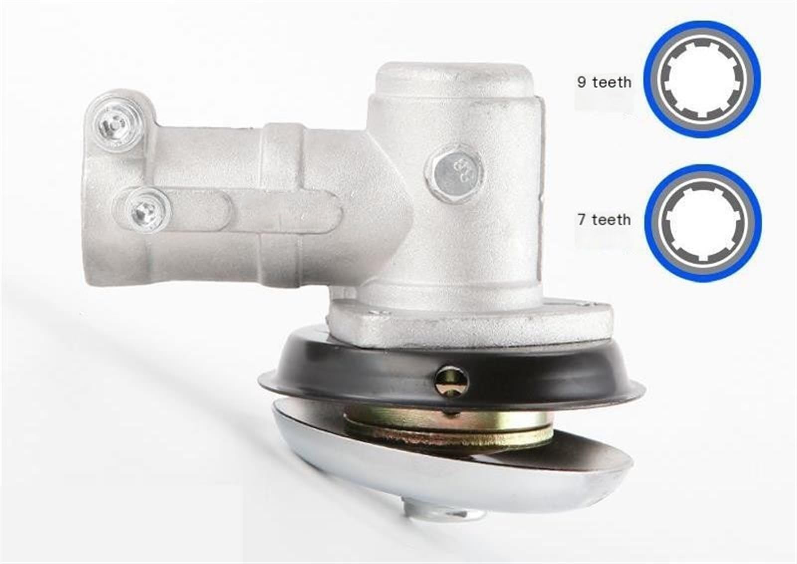 Testina per decespugliatore, Testa di ingranaggio for Tosaerba 90 Gradi 28 mm 7T/9T Filettatura M10 for Attrezzi da Giardino(28-7T)