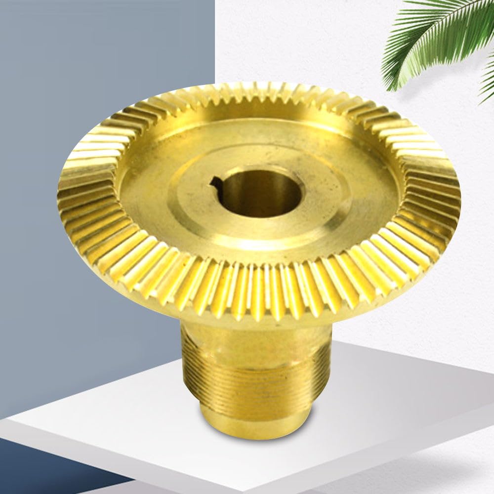 Milling Machine Power Transmission Straight Tooth Brass Mill Gear Servo Power Feed (Inner Hole: 16MM)