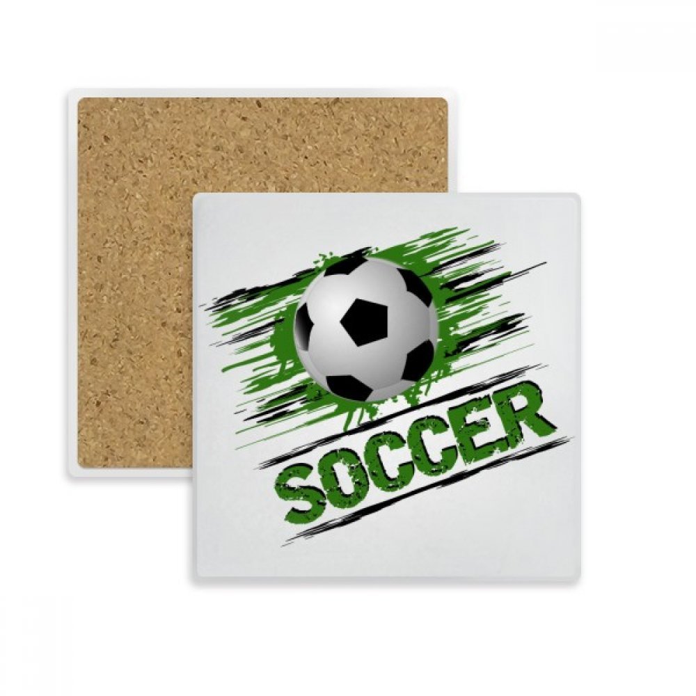 Football place coaster en pierre un cadeau de boissons original et utile