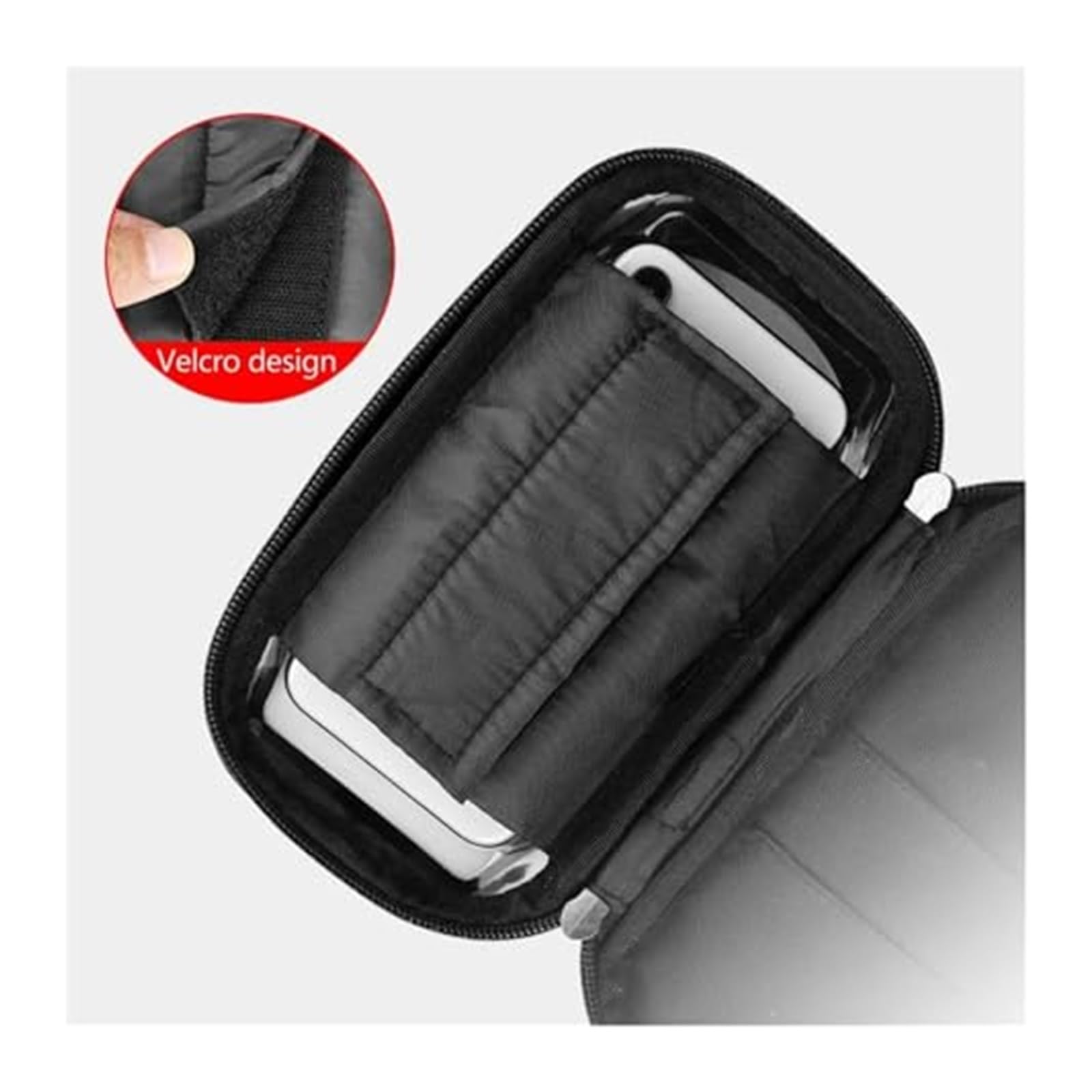 Soportes para Manillar Motocicleta Cubierta Soporte Navegación para Motocicleta 2021 Teléfono Móvil Manillar Bolsa Montaje Estuche Impermeable(Red)