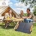 HOMCOM 100W Portable Solar Panel, Foldable Solar Charger with USB-A & USB-C Fast Charging Output, IP67 Waterproof for Mobile Phone Power Bank Flashlight Fans Camping Backpacking Hiking