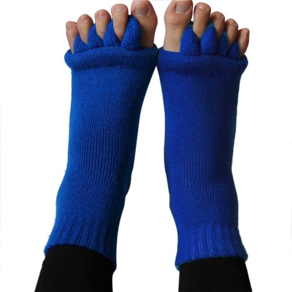 W8sunjs Massage Toe Socks Foot Alignment Socks 3 Colors
