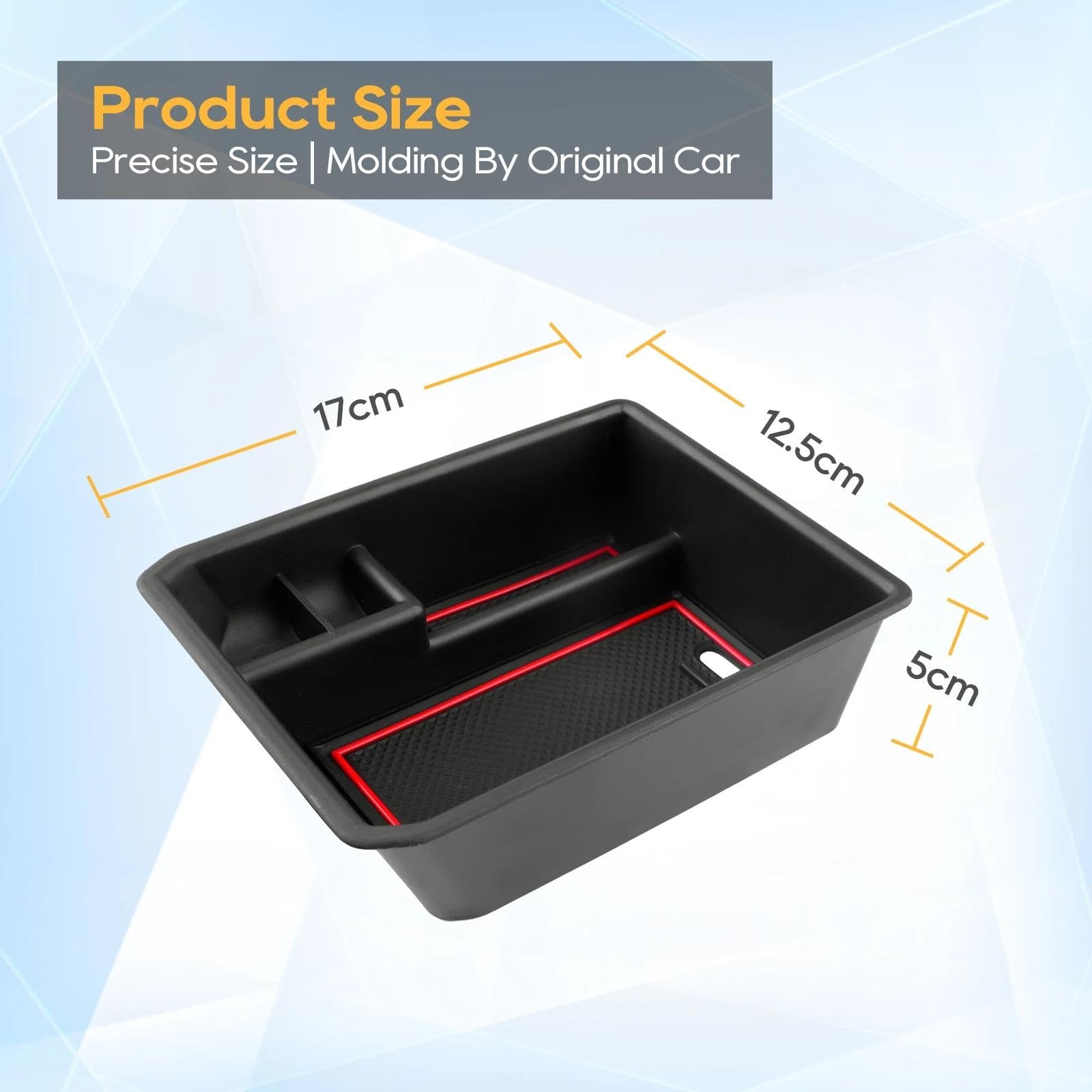 Boîte de rangement accoudoir Pour Q4 E-tron Non-slip Rubber 2021-2023 (2