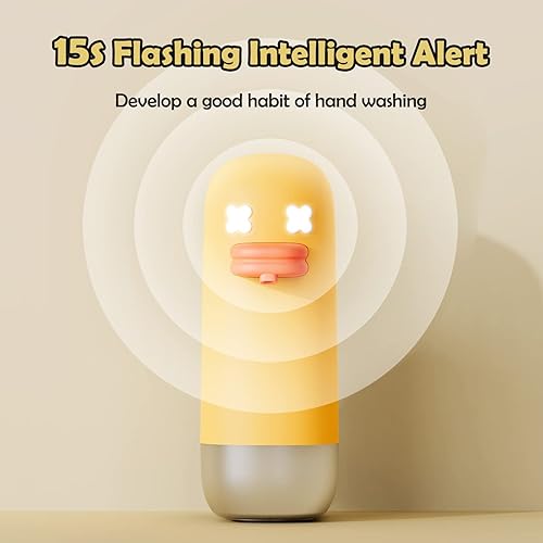 Miniatura 2 de Espuma automática, dispensador de jabón de espuma de mano sin contacto de pato de burbujas recargable para baño, dispensador de jabón con sensor