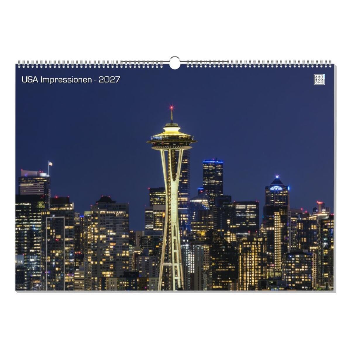 artboxONE Kalender 2027 USA Impressionen Wandkalender A2 2027 Reise/Länder