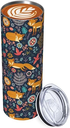 Miniatura 2 de Lindo vaso de acero inoxidable con aislamiento al vacío, taza de café taza de viaje para oficina en casa, viajes, fiestas, regalos de 20 onzas