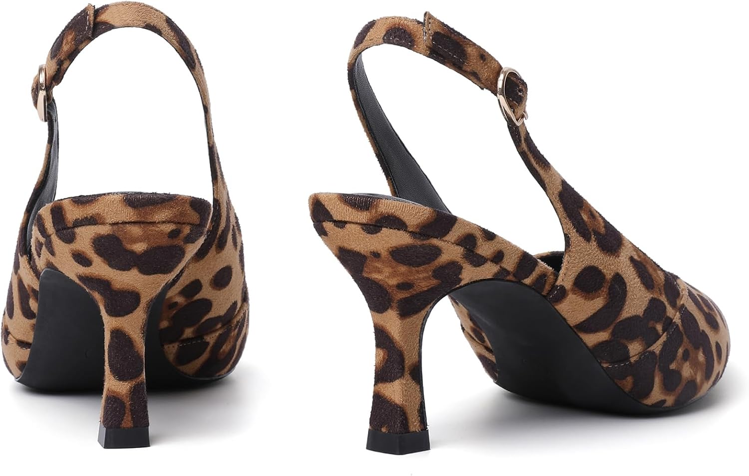 Mostrin Kitten Heels for Women Slingback Pointed Closed Toe Heels Women's Pumps Shoes for Wedding, Party, Commuting - Image 6