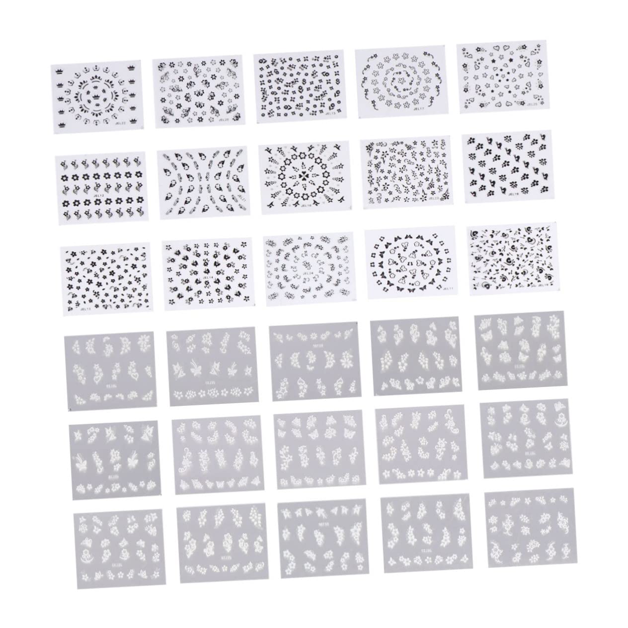 3 Set Adesivi Per Unghie Creativi Nail Art Stickers Colorati Per Manicure Te Per Donne E Ragazze 50 Pezzi*3