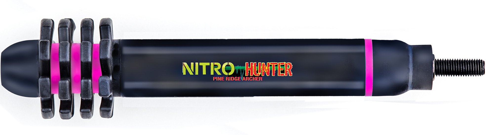 Pine Ridge Archery Nitro Hunter Stabilizer, Black/Pink, 7.5