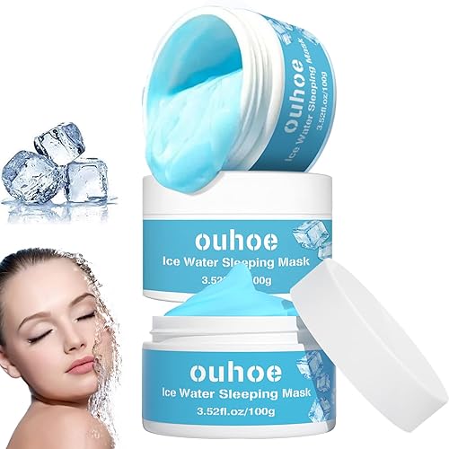 JUEFU J Skin Beauty Hydra - Máscara de dormir para agua helada colágeno crema de ácido hialurónico crema hidratante para el cuidado de la piel