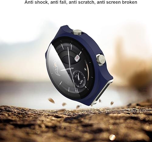 Miniatura 3 de BabyValley - Carcasa esmerilada compatible con Huawei Watch GT2 Pro (cobertura completa), color azul