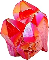 Vista 11 de Rockcloud - Escultura de cristal de cuarzo arcoíris con recubrimiento de titanio, geoda natural, druzy, piedra preciosa para decoración del hogar