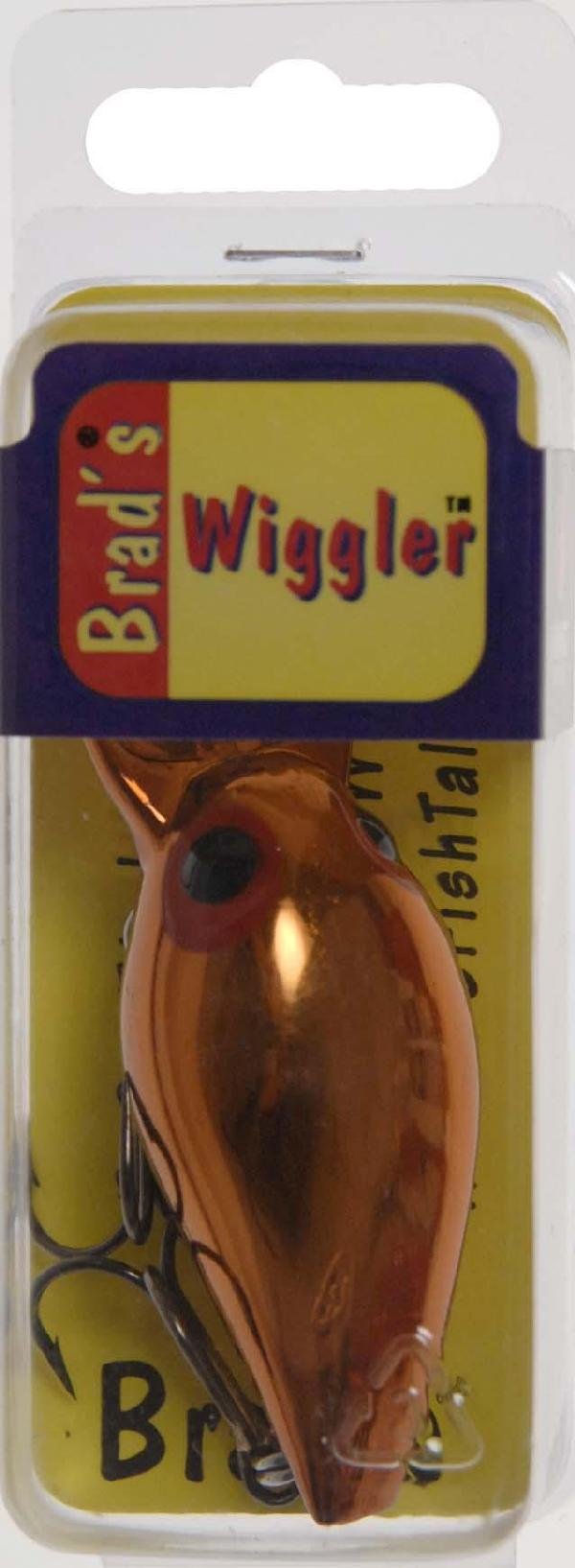 Wiggler Dark Red Eyes Fishing Lure, Copper