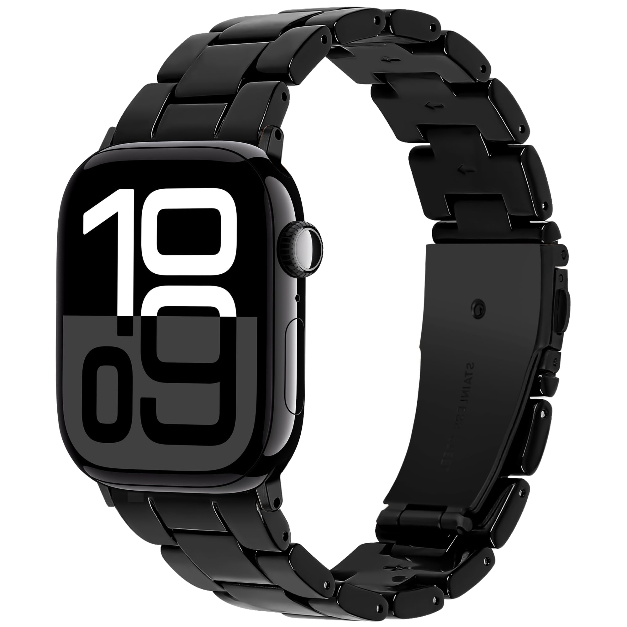Lightweight Resin Band For Apple Watch Series 11 10 9 8 7 6 5 4 3 2 1 SE 3 2 Ultra 3 2, Fashion Adjustable Replacement Strap for iWatch Bands 38mm 40mm 41mm 42mm 44mm 45mm 46mm 49mm for Women Men