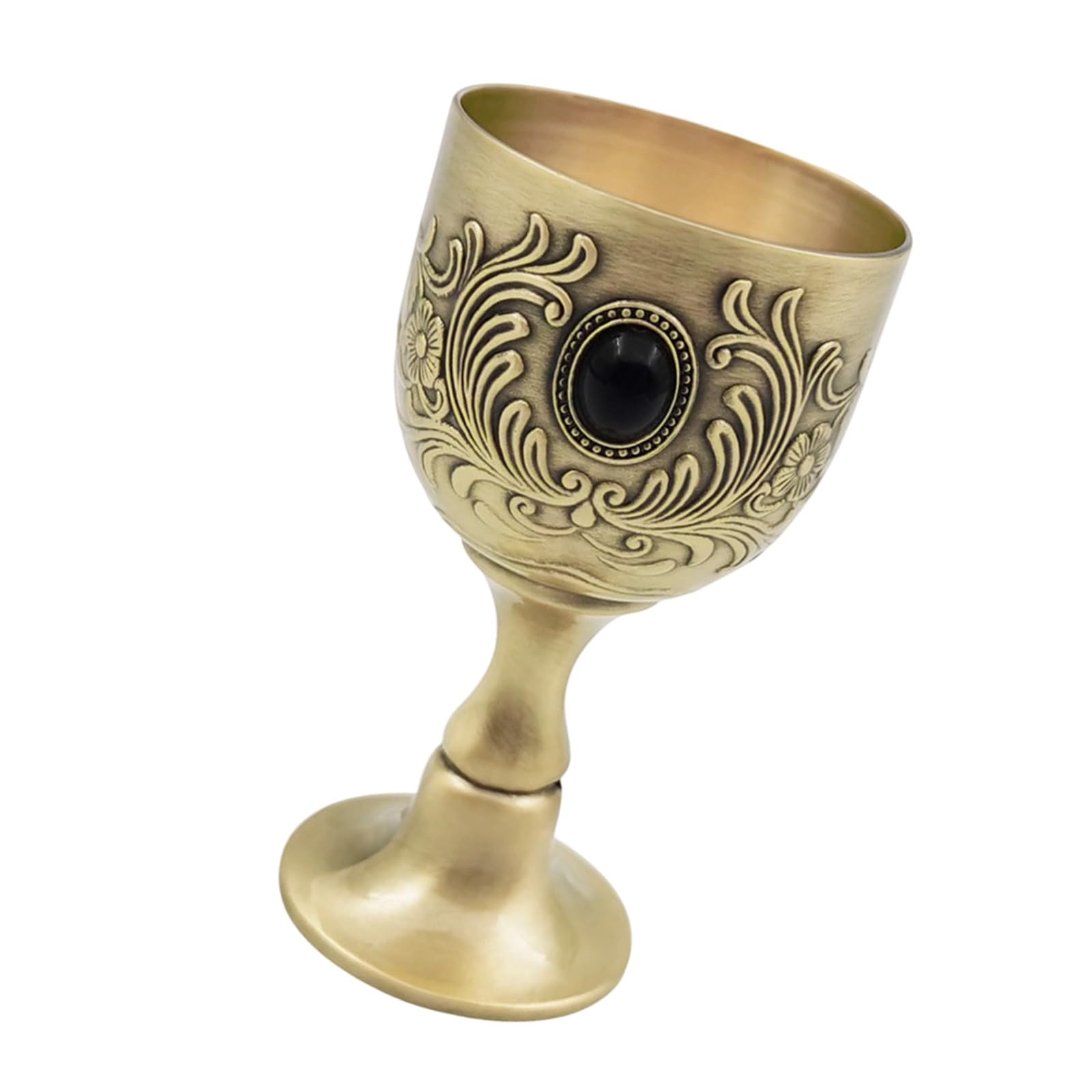 Osniyaw B Antique 50Ml Metal Shot Glass With Embossed Pattern Goblet Wine Cup Perfect For Holiday Party Goblet Tasting