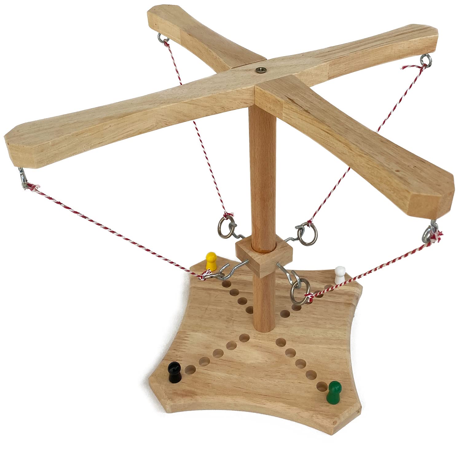 Deartisan Ring Toss Shot Ladder Game, 4 Player Family Ring Toss Board Games for Adult Kids Handheld Game for Home Travel Man Cave Office Fast-paced Party Game