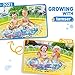 Splash Pad for Kids and Dogs - 70“ Thicken Outdoor Sprinkler Pad Water Toys Water Table for Fun Games Sprinkler Kiddie Pool for Toddler Backyard Fountain Play Mat for Girls Boys Baby Pet Summer Party