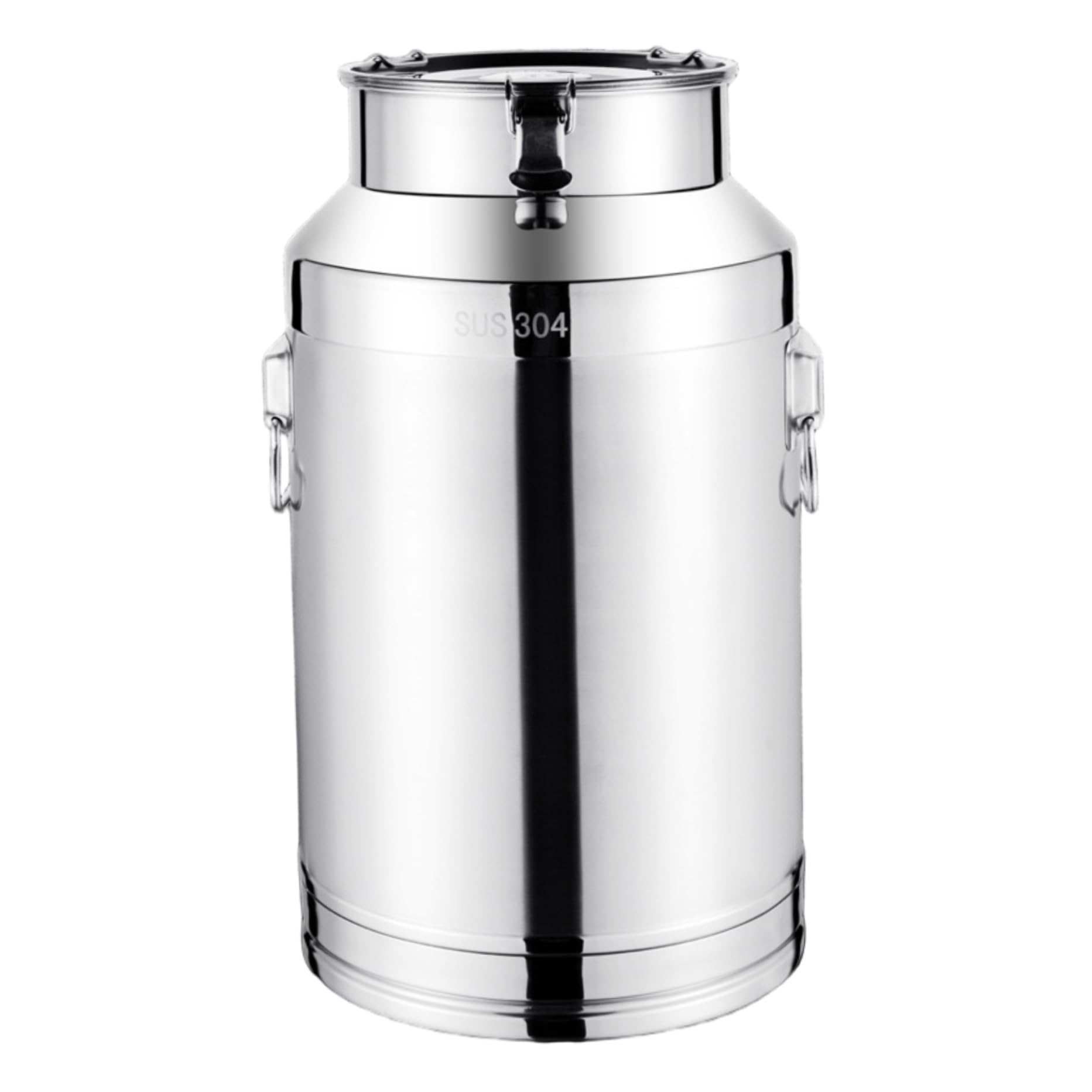 Bidon à lait hermétique en inox de 5L avec boucles de fermeture sécurisées