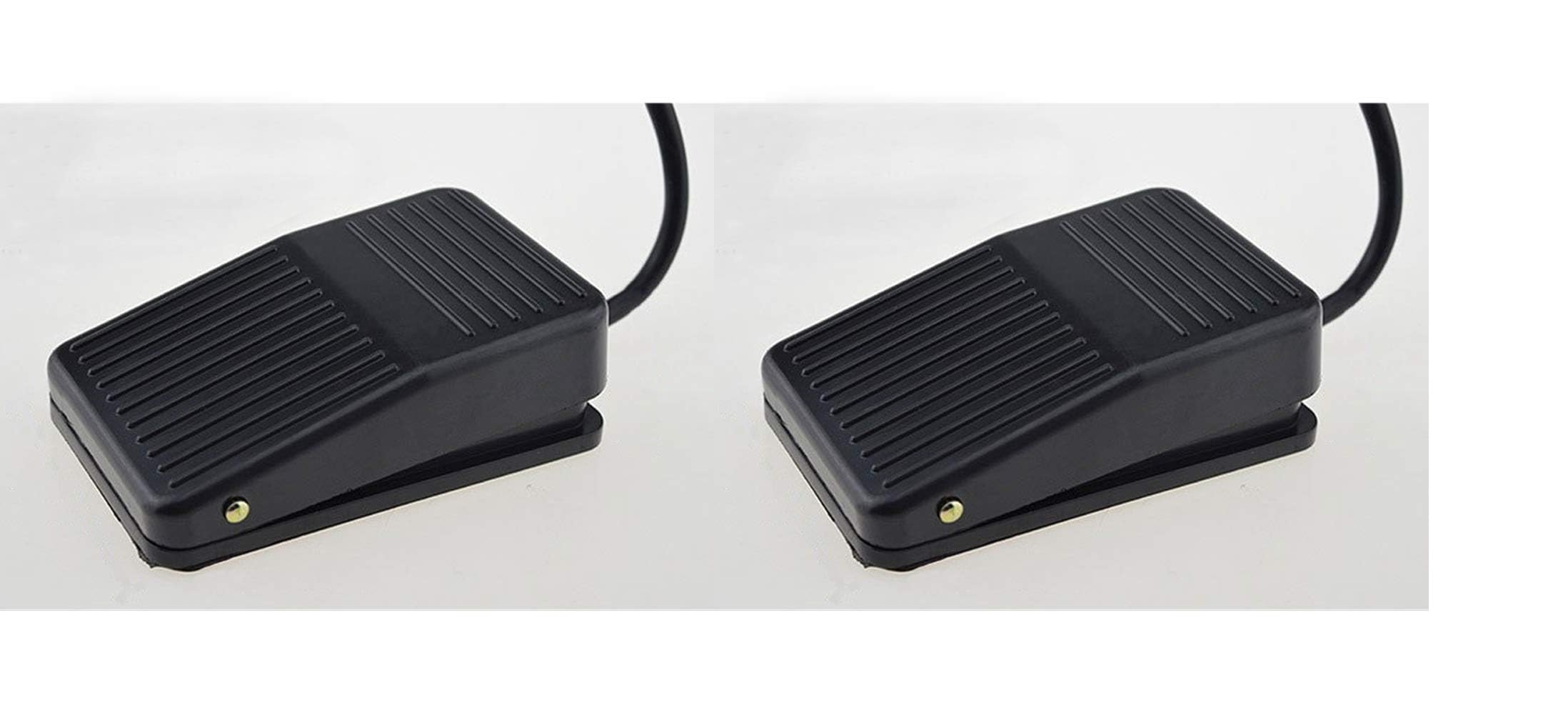 POWER AC 220V 10A Nonslip CNC Treadle Foot Pedal Switch Sodt No NC Black (Set of 02 Pcs)-image-29