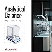 Vista 2 de Fristaden Lab Balanza analítica 7.41 oz x 0,1 mg (0.00 oz) Certificado de calibración Balanza de laboratorio profesional Compañía USA