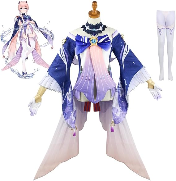 Kokomi Cosplay Game Anime Cosplay Women Halloween Costume with Wig