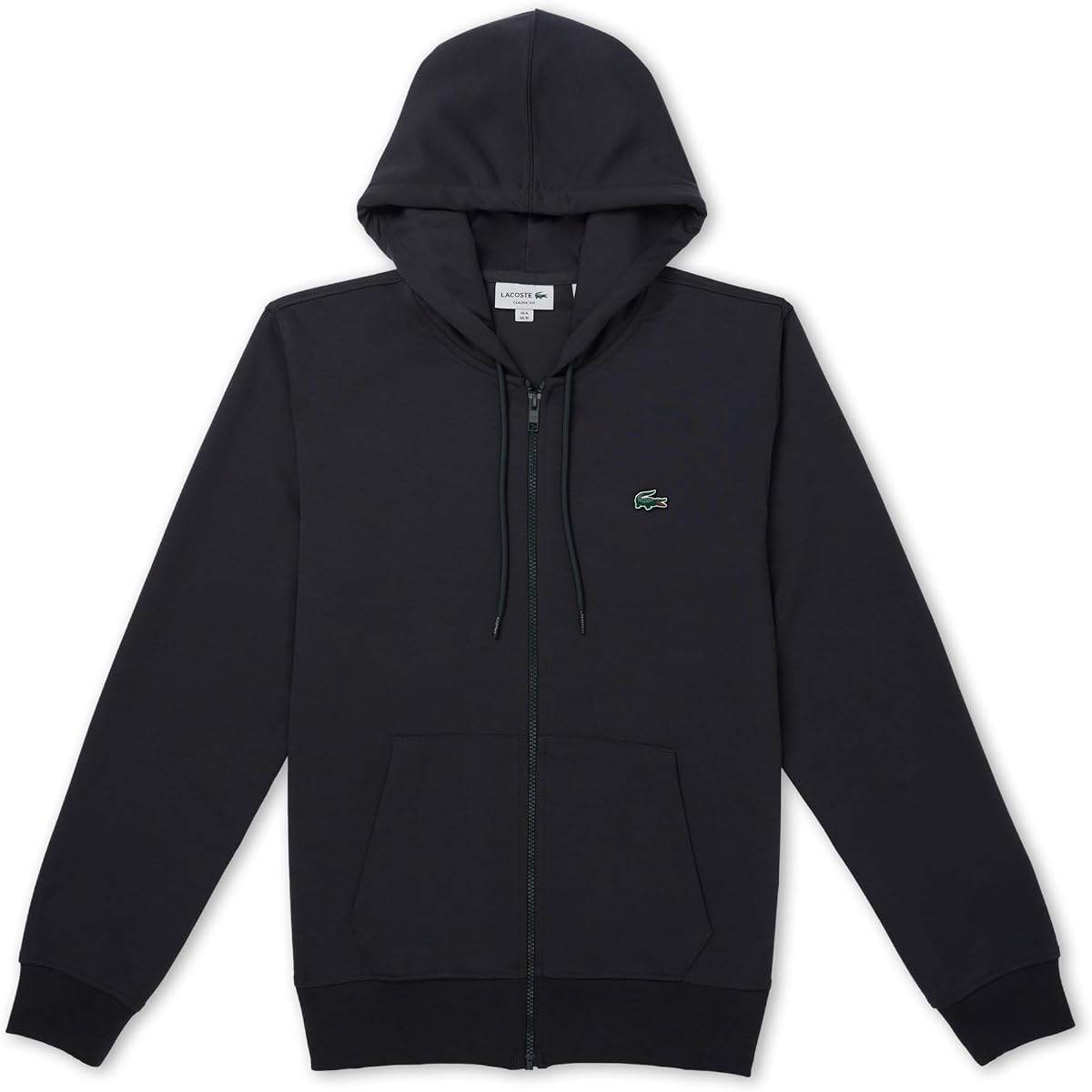 Lacoste mens Double Face Jersey Zipped Hoodie