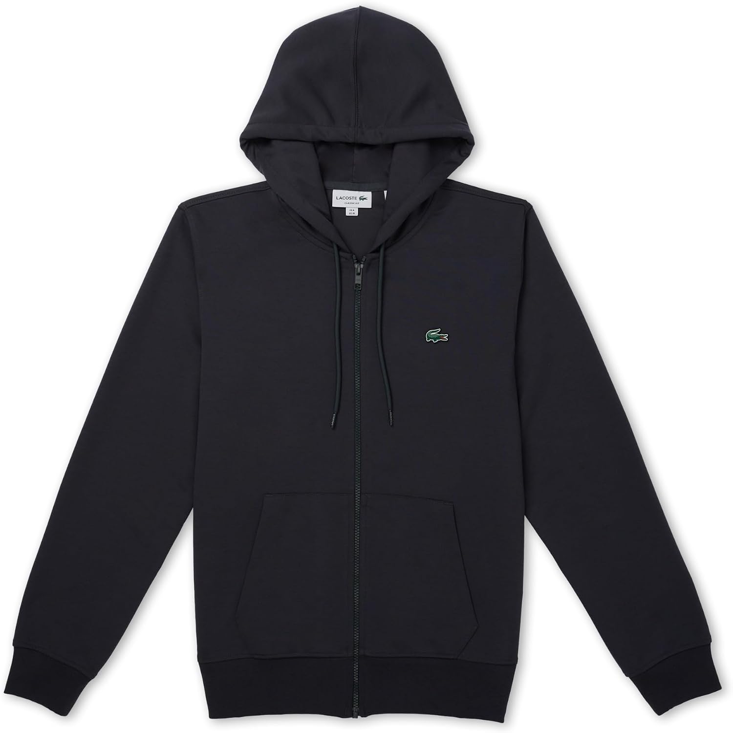 Lacoste mens Double Face Jersey Zipped Hoodie