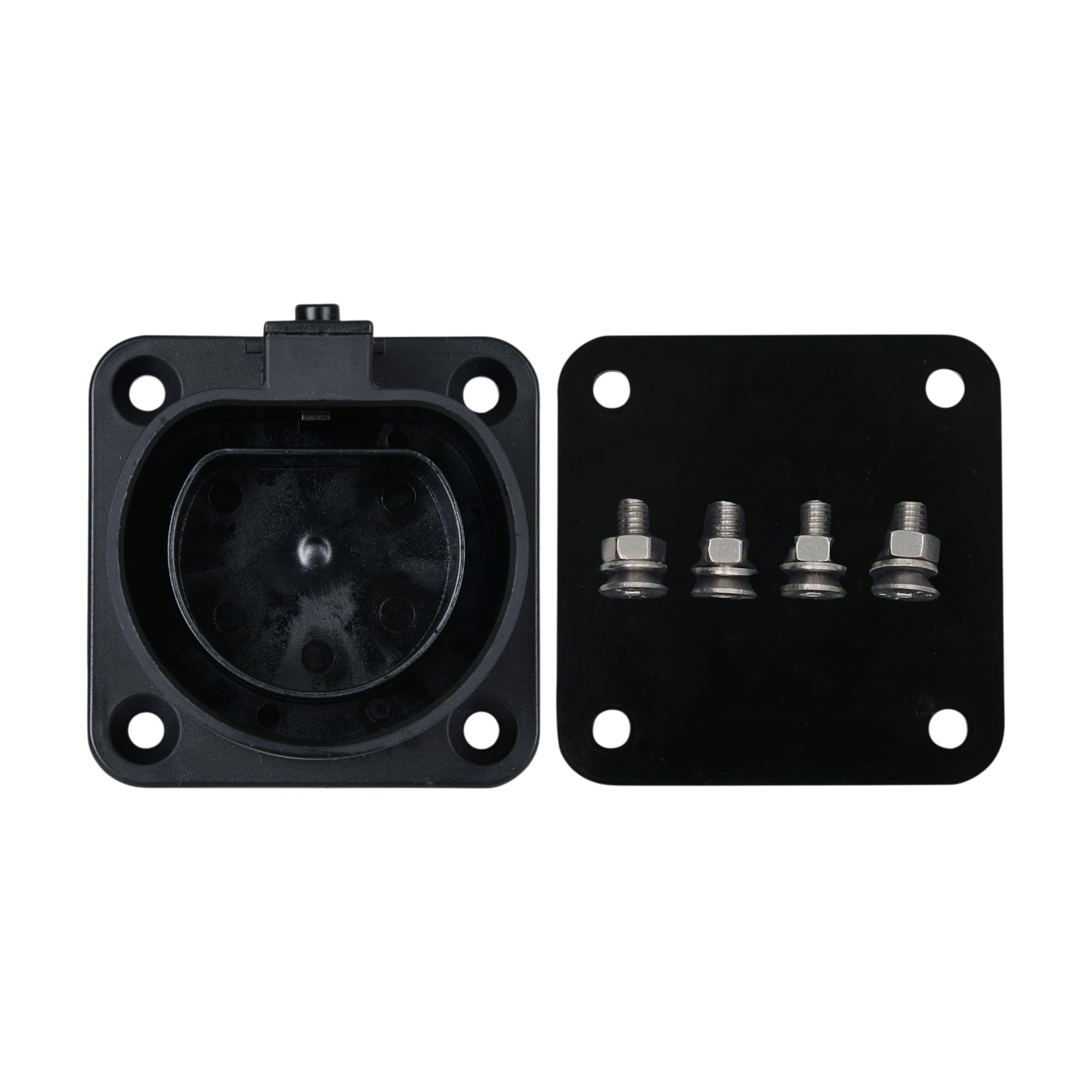 Type -2 Ev Charger Gun Holder/Dummy Socket for Ev Charging Gun with Silicone Gasket and Stainless Steel Mounting Screws-image-19