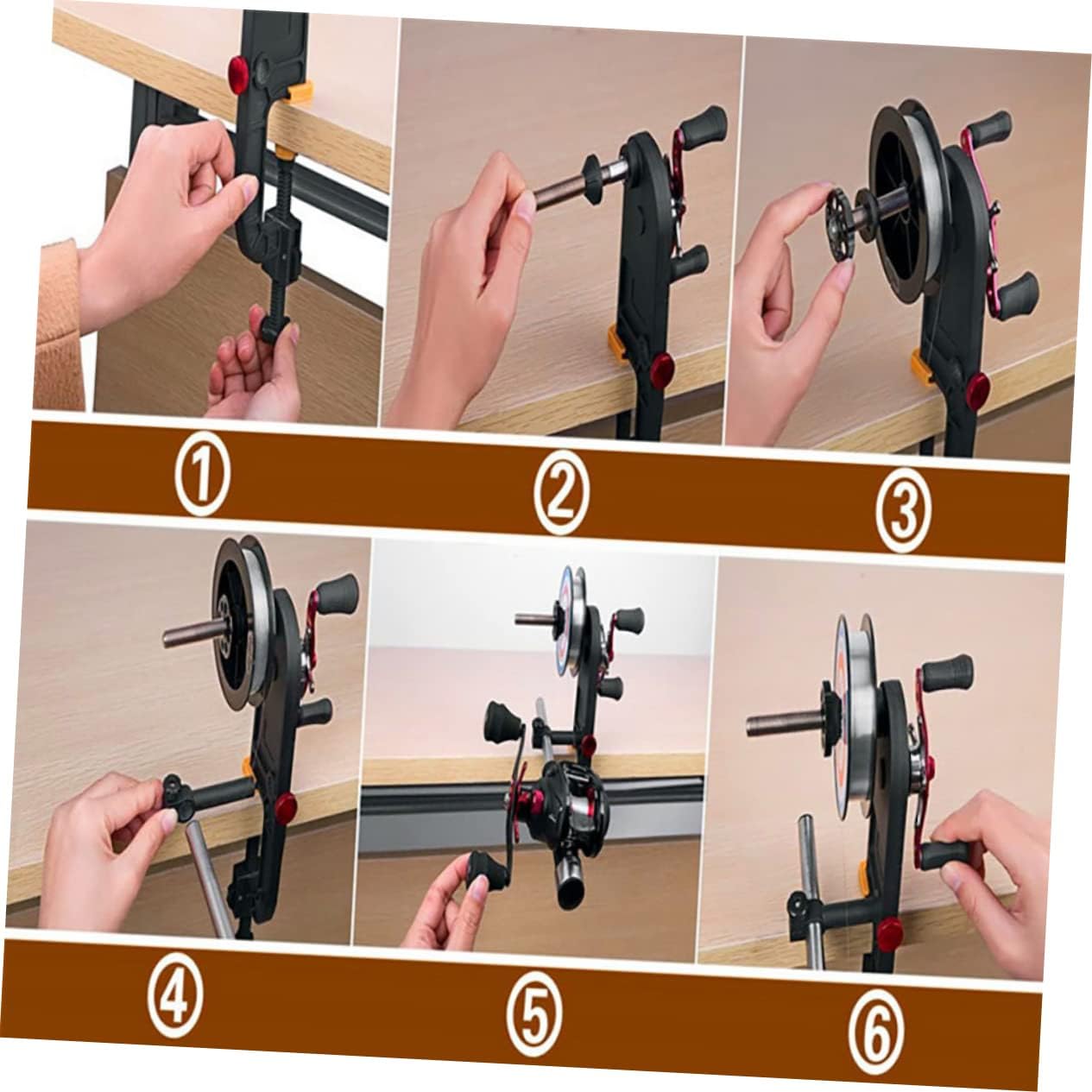 Fishing Reel Spooling System Bobbin Winder for Line Line Spooler Machine