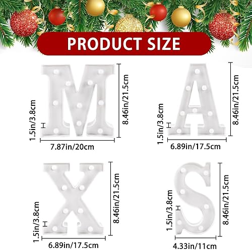 Miniatura 3 de XIMISHOP Decoración de Navidad para interiores, 4 luces LED de marquesina iluminadas, luces de Navidad para Navidad, hogar, cocina, chimenea,