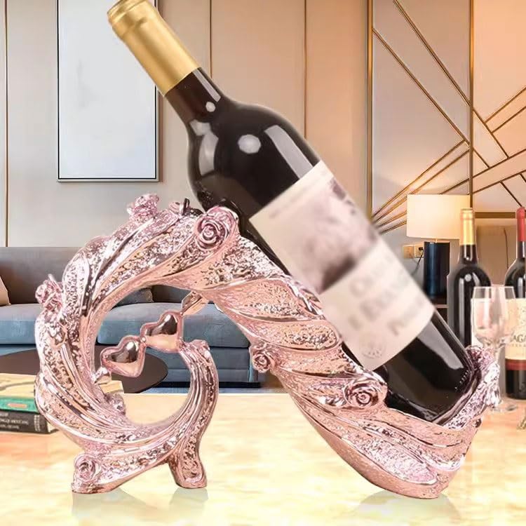 Półka do przechowywania Stojak na wino w kształcie pawia do salonu(Gold)